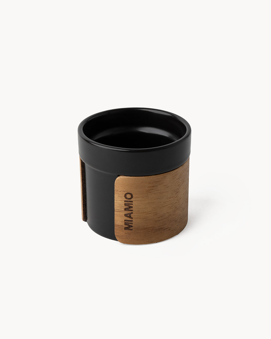 Set da 4 tazzine da caffè con fascetta in legno 100 ml