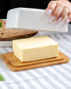 Burriera con coperchio in bambù