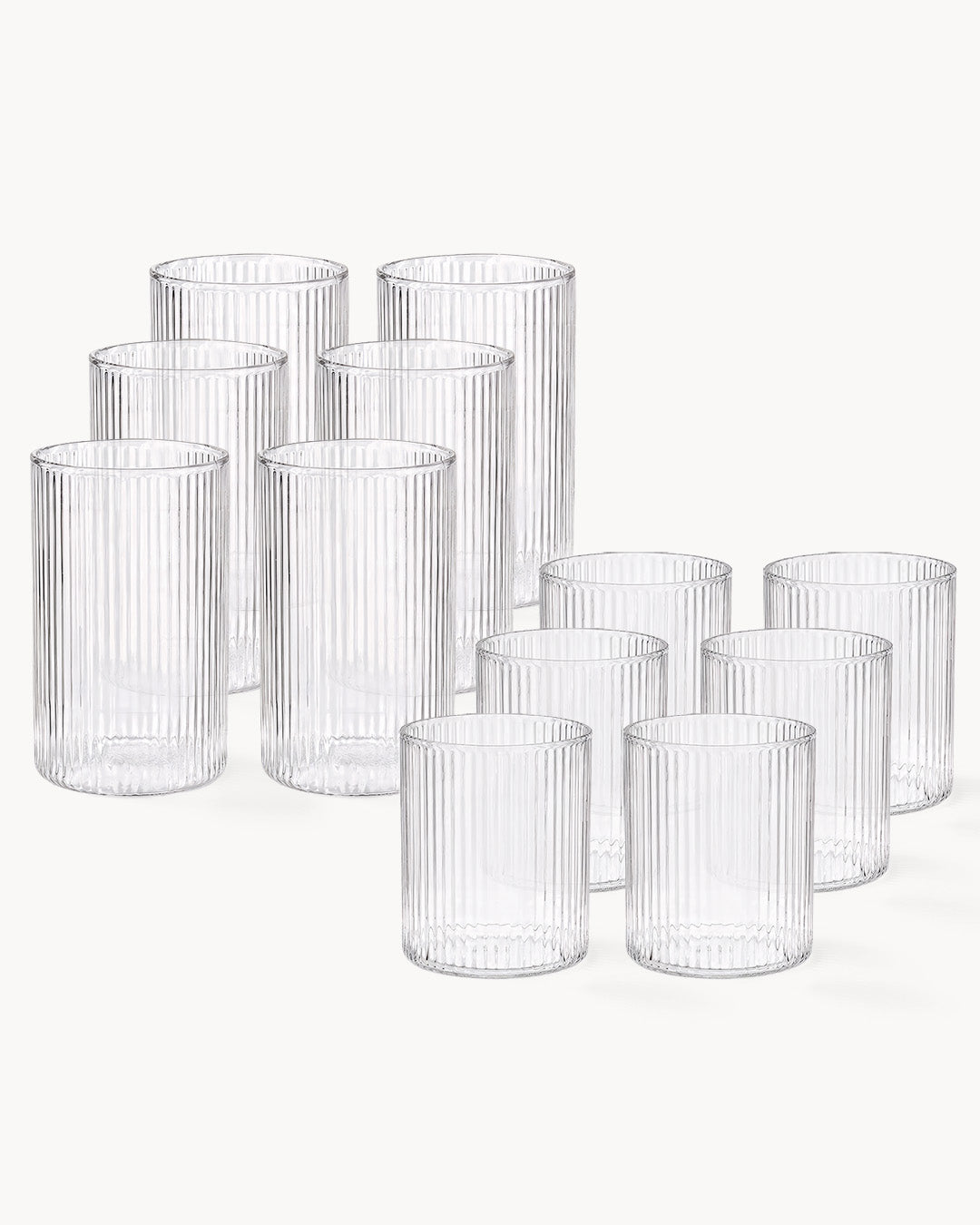 Bicchieri Senita set da 12 da 280 ml e 430 ml