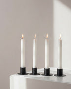 Set di 4 portacandele in metallo Ø 2,2 cm