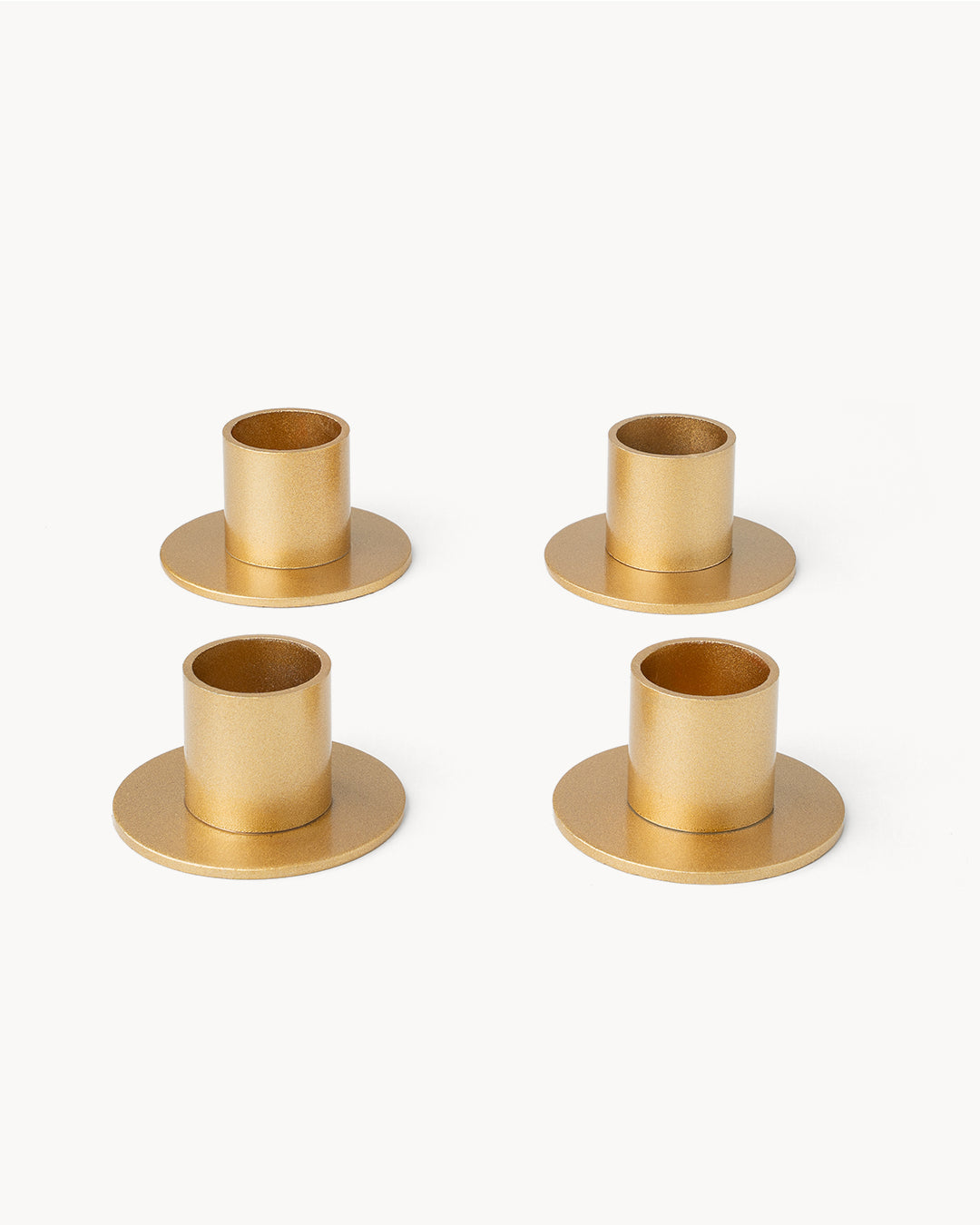 Set di 4 portacandele in metallo Ø 2,2 cm
