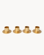 Set di 4 portacandele in metallo Ø 2,2 cm