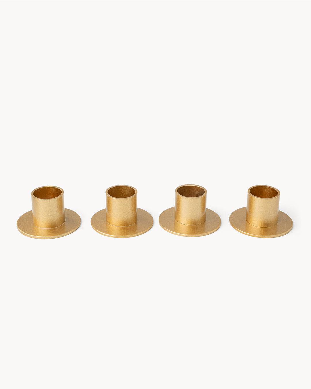 Set di 4 portacandele in metallo Ø 2,2 cm