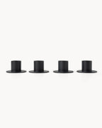 Set di 4 portacandele in metallo Ø 2,2 cm