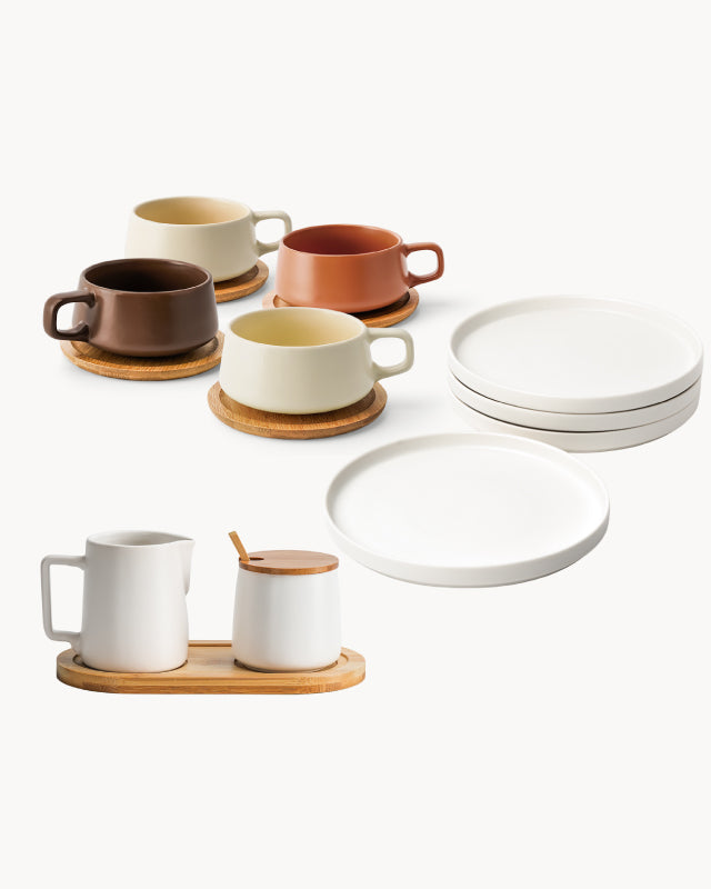 Set caffè e torta – 8 pezzi