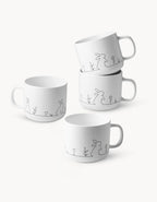 Set 4 Tazze da caffè Prim 450 ml