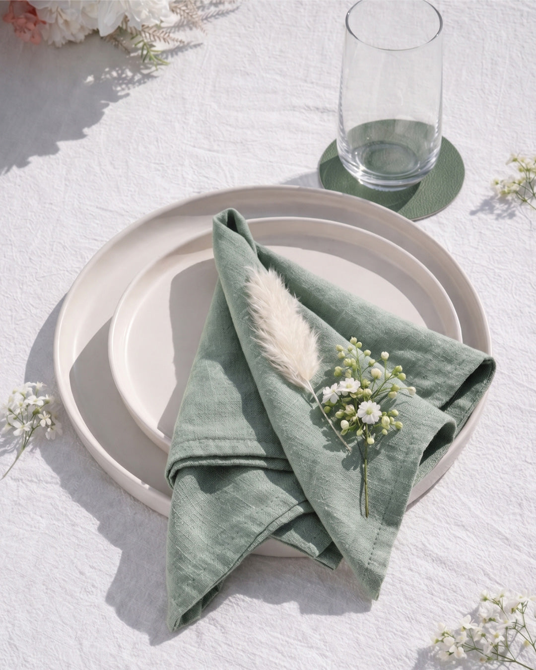 Set di 4 tovaglioli di stoffa 40x40 cm