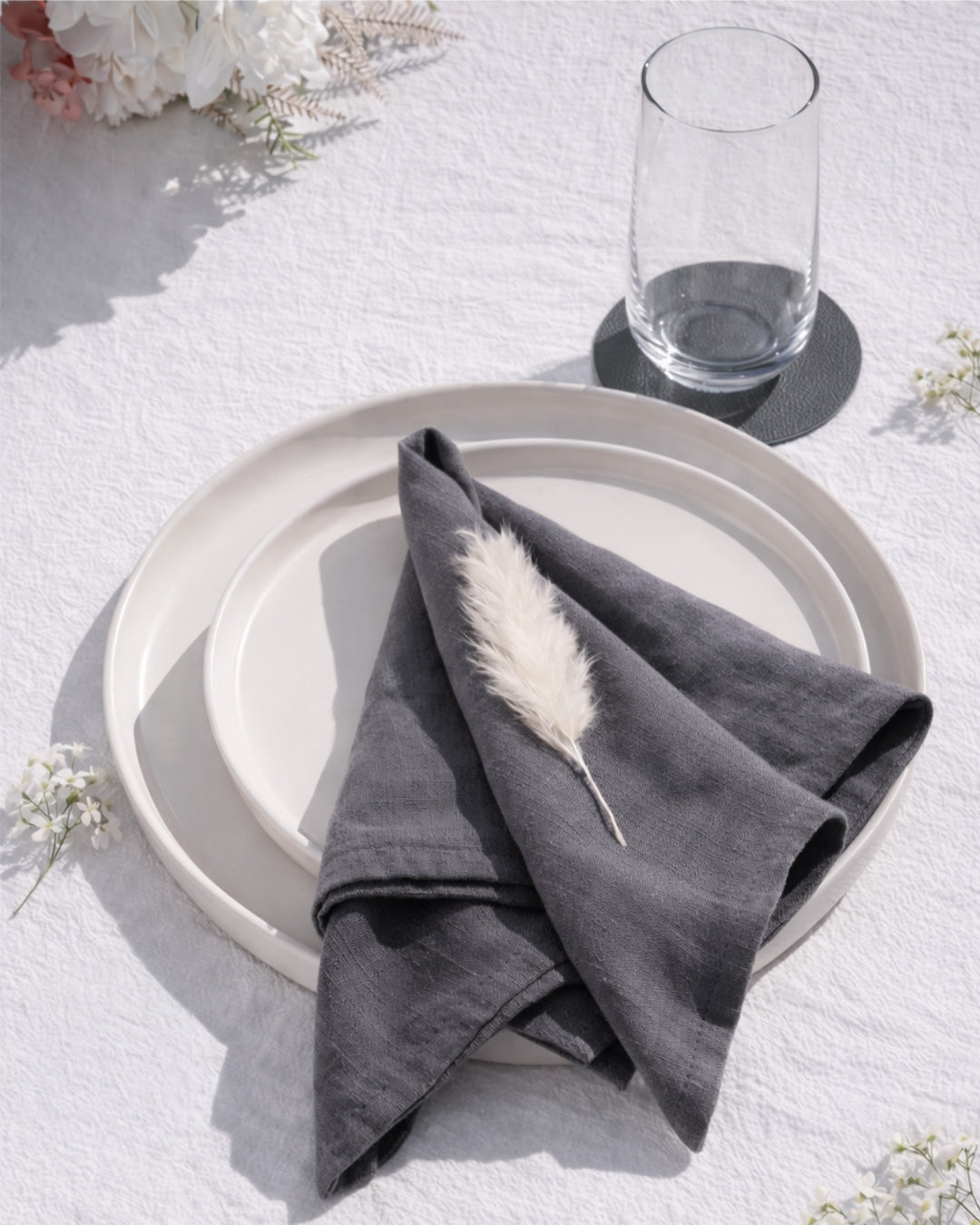 Set di 4 tovaglioli di stoffa 40x40 cm