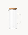 Brocca in vetro con coperchio in legno 1000 ml