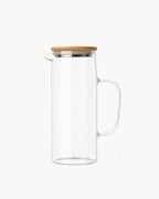 Brocca in vetro con coperchio in legno 1000 ml