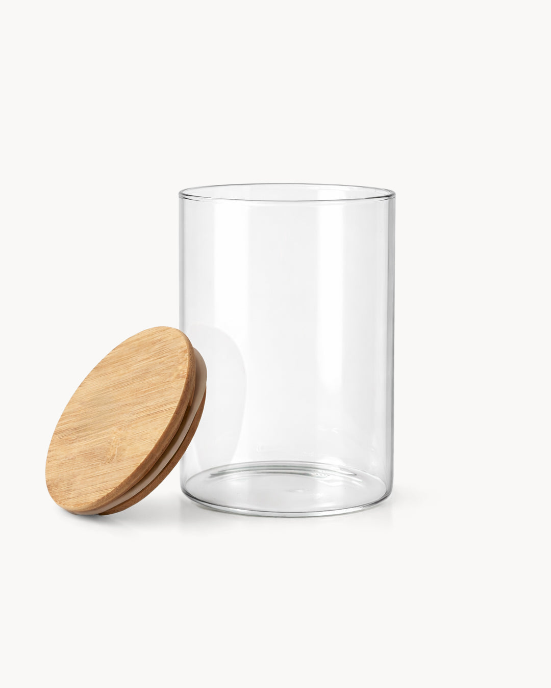 Barattolo di conservazione con coperchio in legno 1000 ml