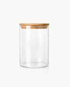 Barattolo di conservazione con coperchio in legno 1000 ml