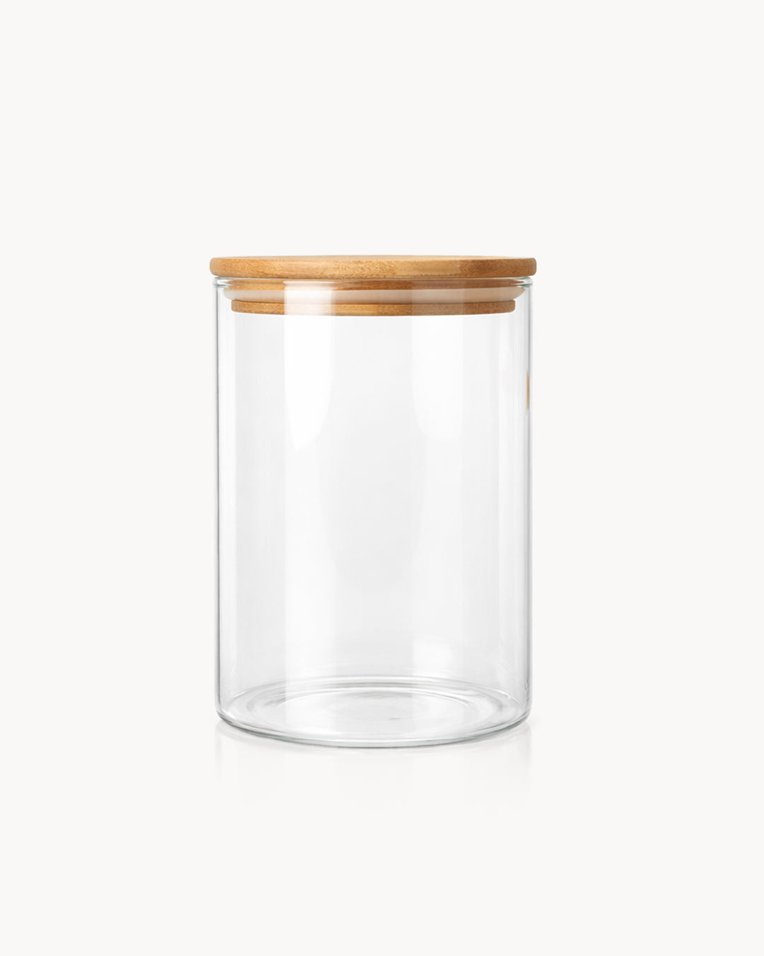 Barattolo di conservazione con coperchio in legno 1000 ml