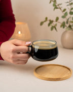 Set di 4 tazze da caffè in vetro Olea 280 ml