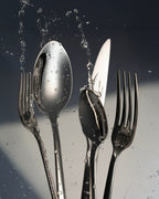 Set di posate argento in acciaio inox 18/10