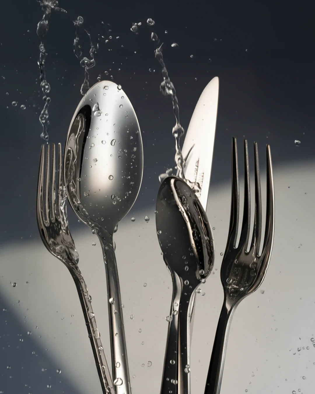 Set di posate argento in acciaio inox 18/10