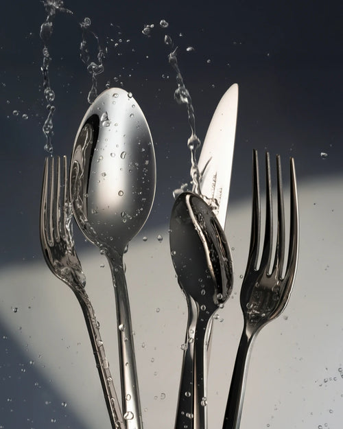 Set di posate argento in acciaio inox 18/10