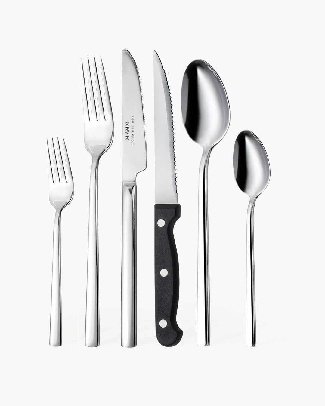 Set di posate argento in acciaio inox 18/10