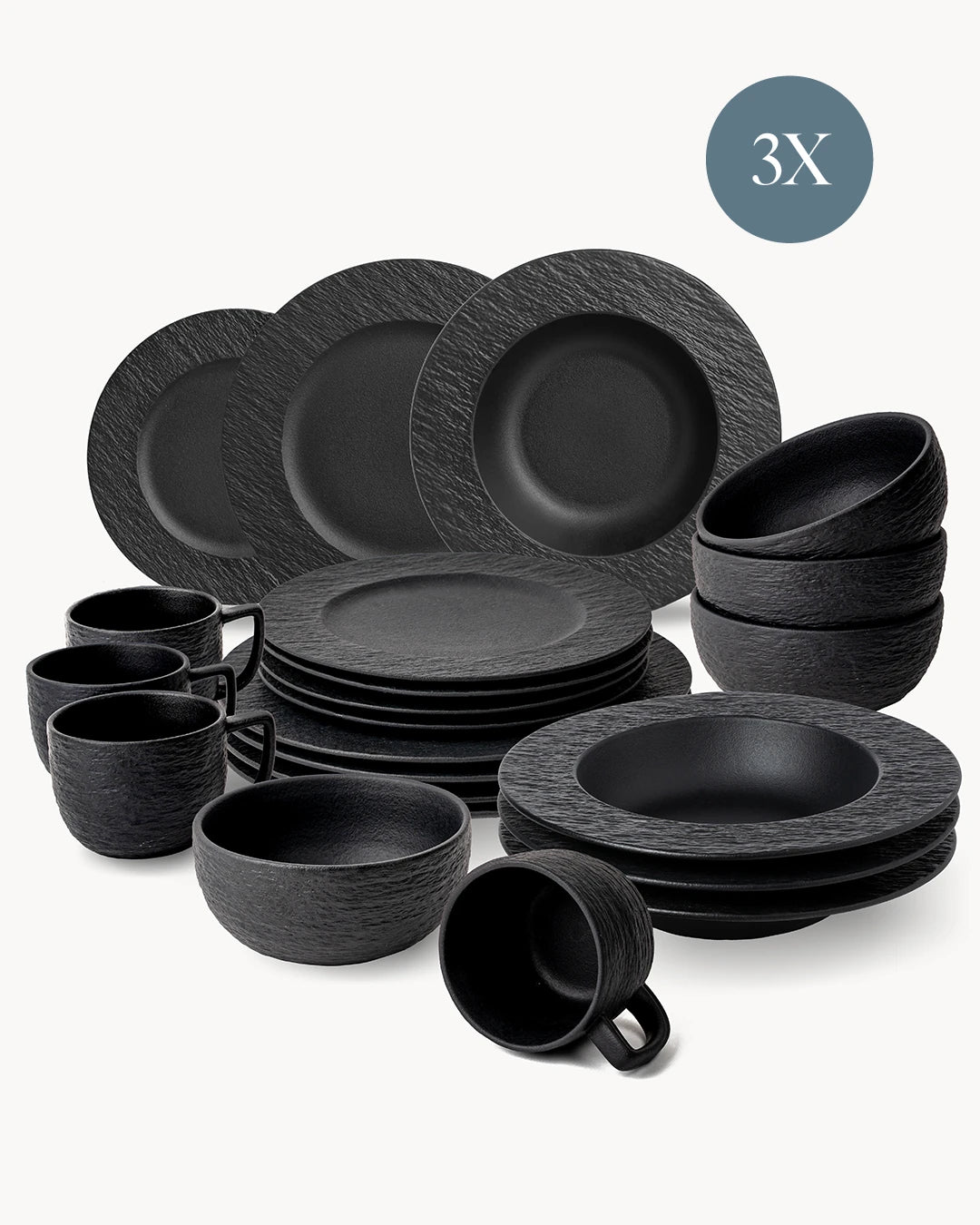 Servizio da tavola Oasis 60 pezzi per 12 persone Set completo