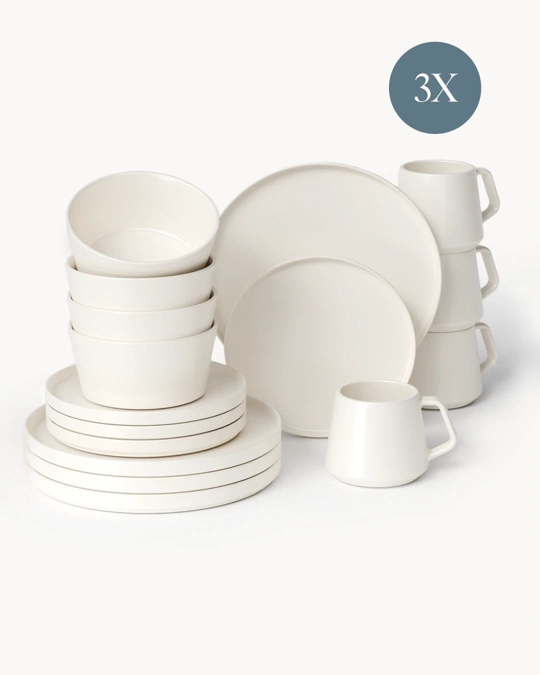 Servizio da tavola Luxe da 48 pezzi per 12 persone