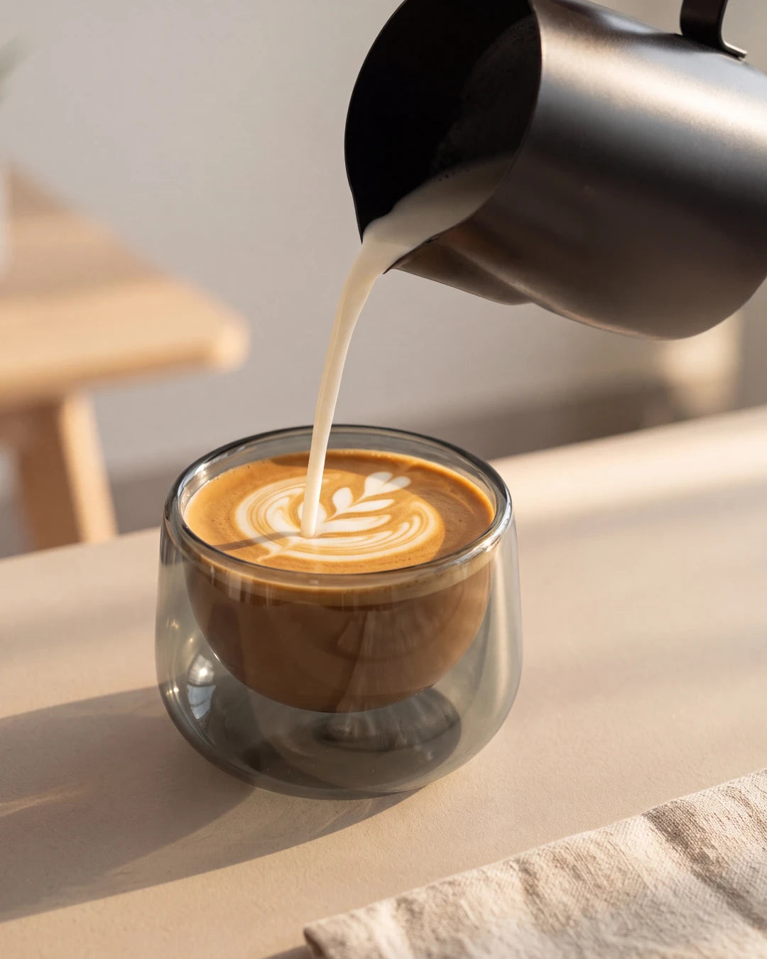 Bicchieri da cappuccino a doppia parete Lagoa, set da 2, 180 ml