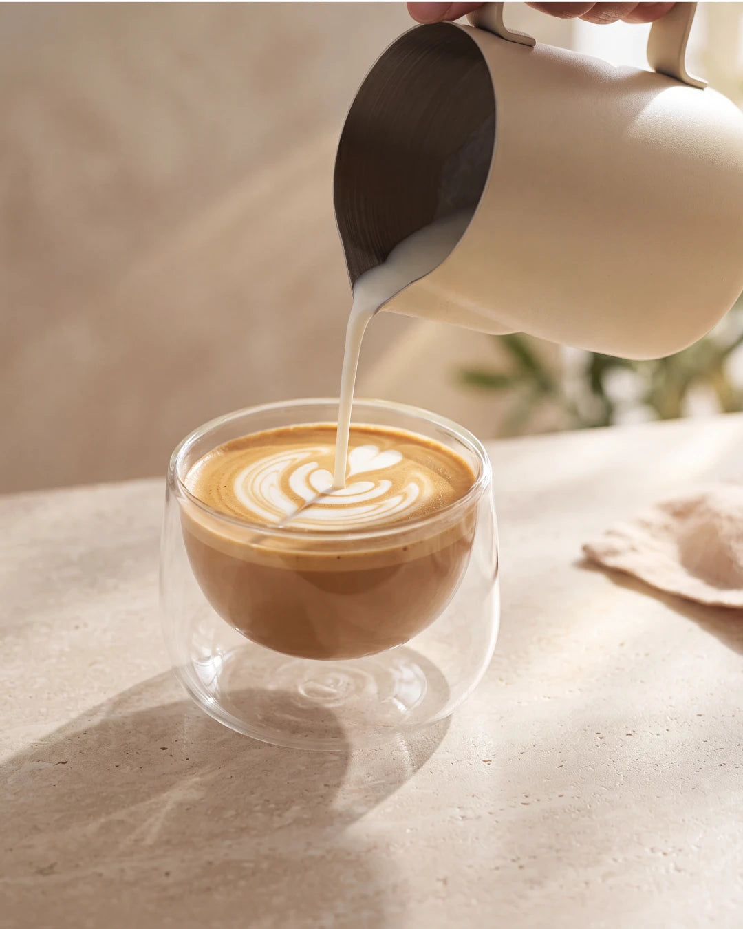 Bicchieri da cappuccino a doppia parete Lagoa, set da 2, 180 ml