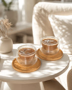 Bicchieri da cappuccino a doppia parete Lagoa, set da 2, 180 ml