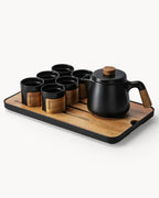 Miamio traditionelles japanisches Teeset 6er Set Keramik 620ml