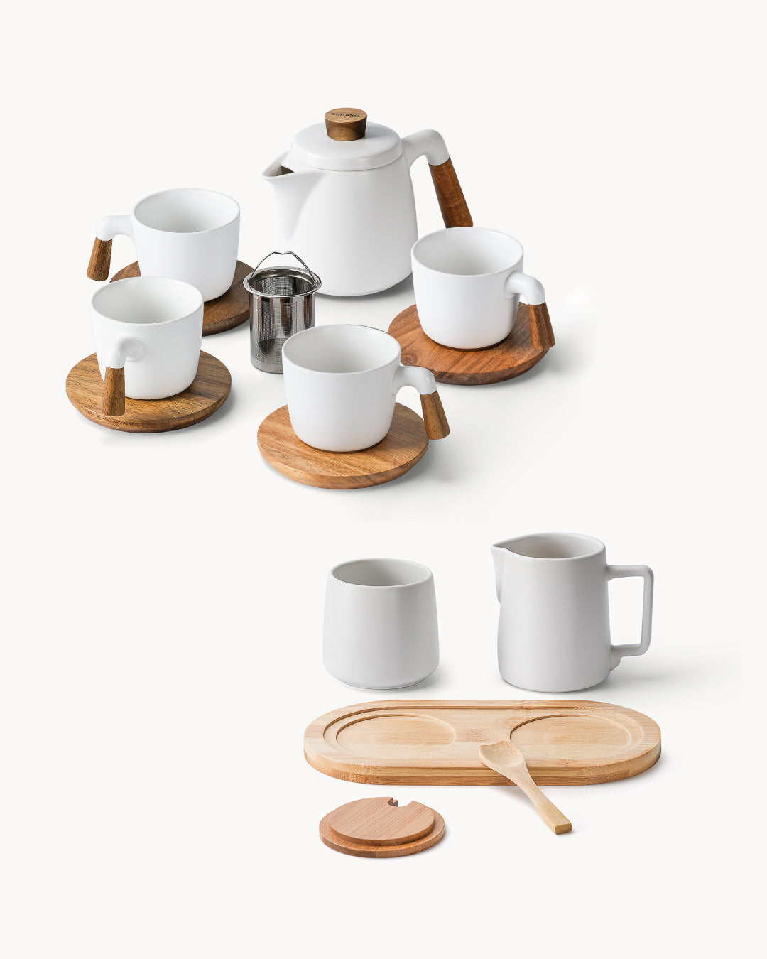 Set da servizio completo – Teiera con tazze e set per latte e zucchero