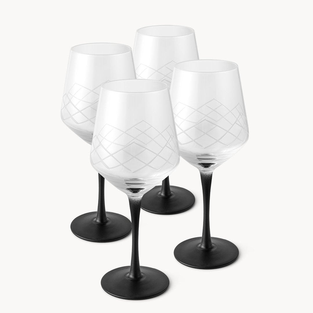 Crystaluna set di bicchieri – Per serate di stile con rossi e bianchi