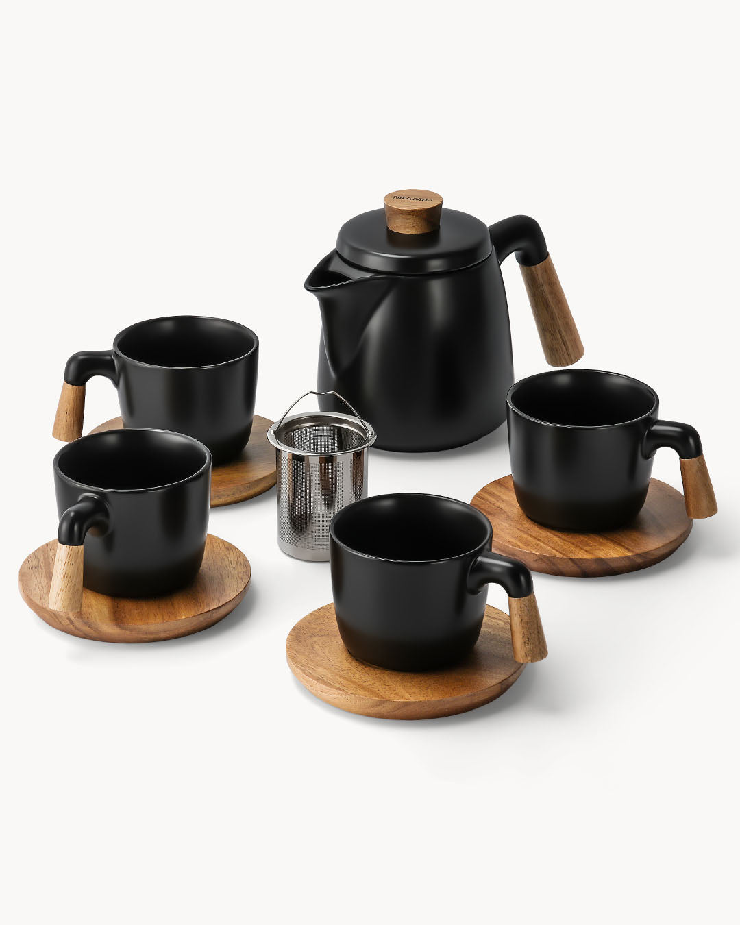 Set da servizio completo – Teiera con tazze e set per latte e zucchero