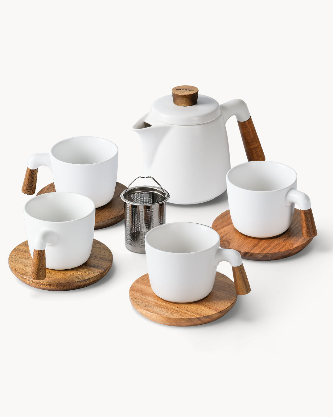Set da servizio completo – Teiera con tazze e set per latte e zucchero